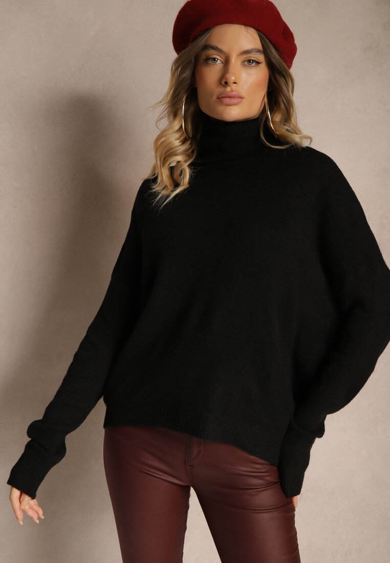 Pulover pe gât Rinlia Negru