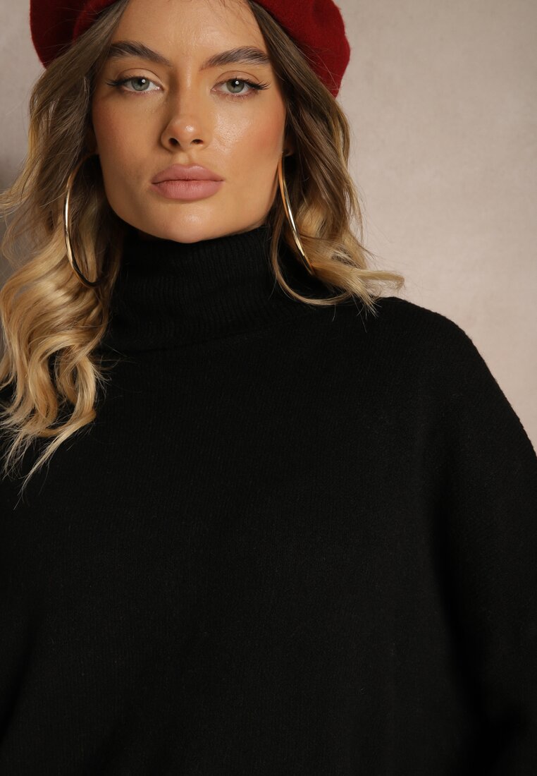 Pulover pe gât Rinlia Negru