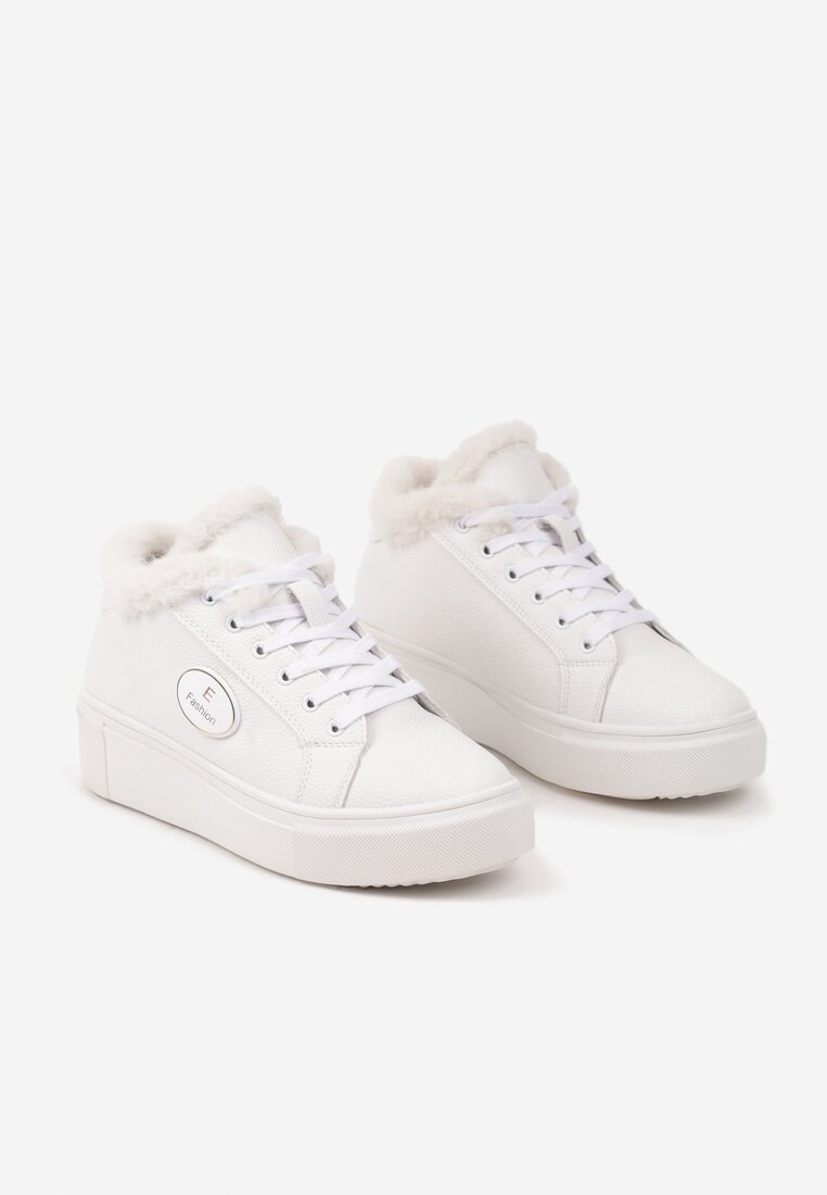Sneakers Ocella Bej cu alb