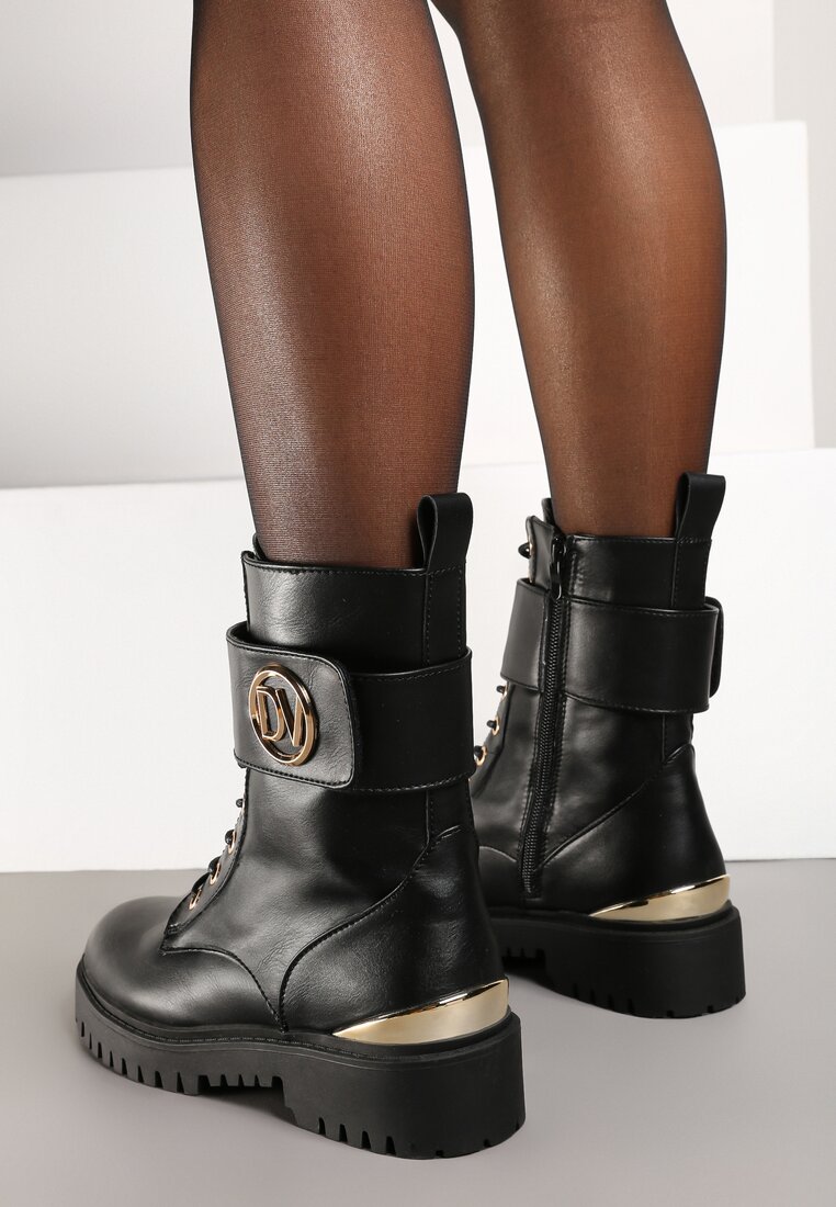 Botine Deosha Negre
