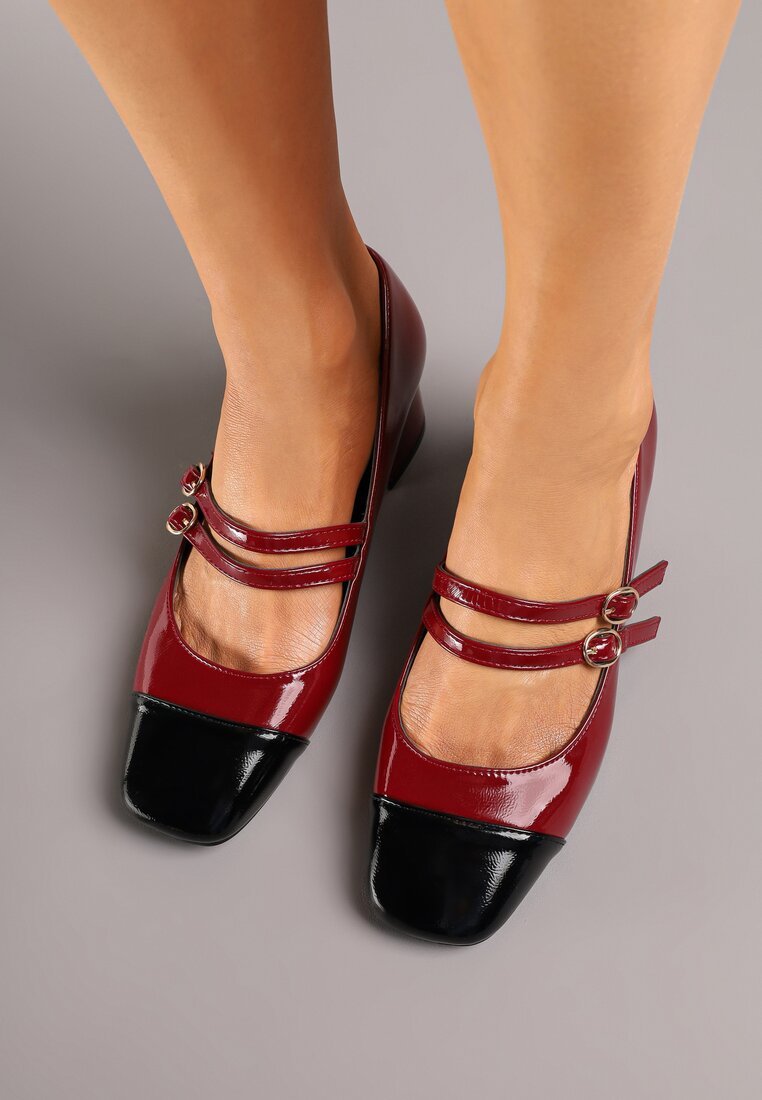 Pantofi cu toc Rearielith Bordo