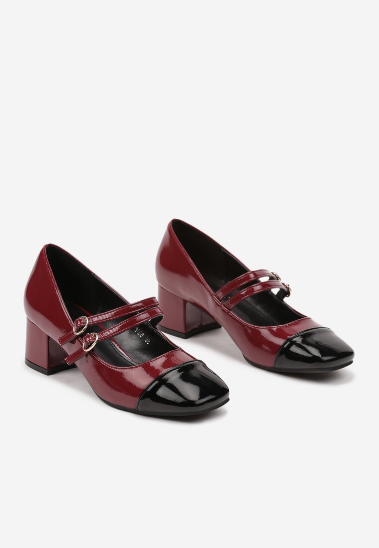 Pantofi cu toc Rearielith Bordo