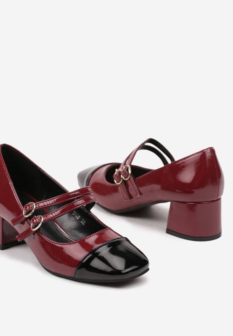 Pantofi cu toc Rearielith Bordo