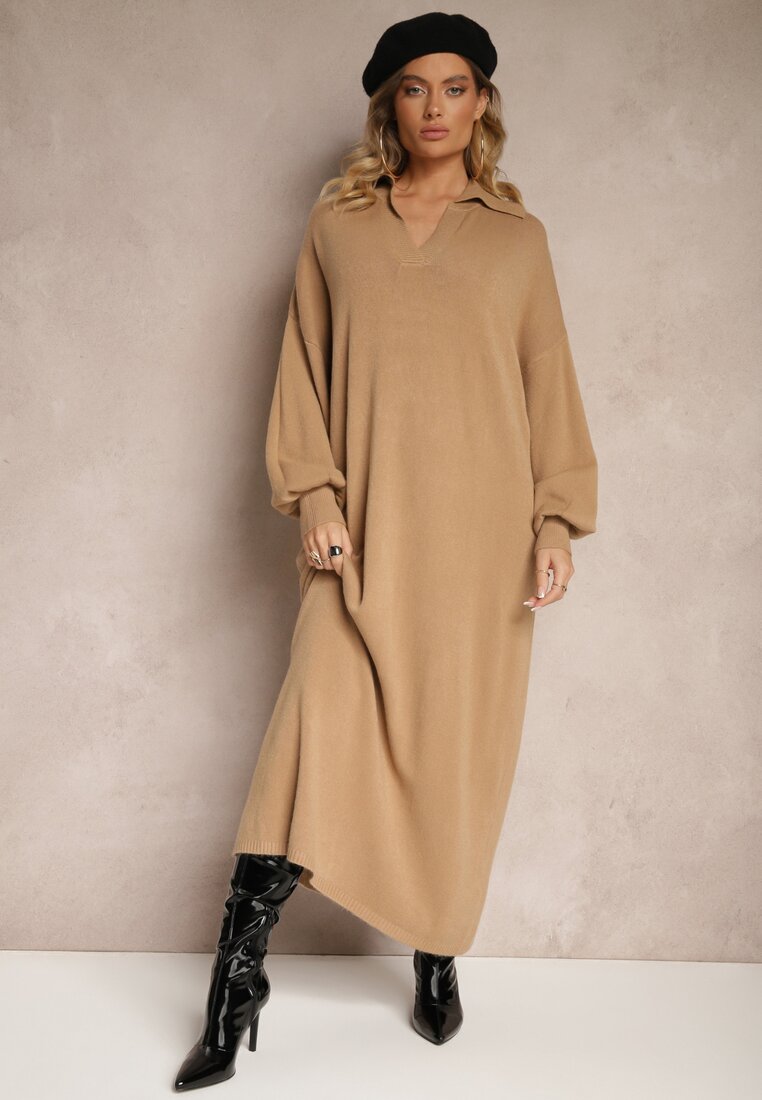 Rochie Clarinnae Bej închis