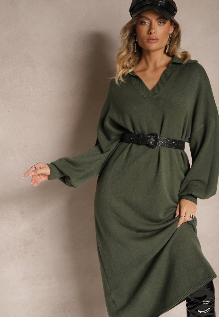 Rochie Clarinnae Verde închis