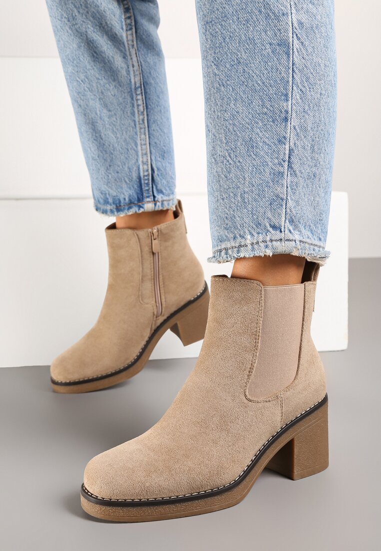 Botine Resilina Bej