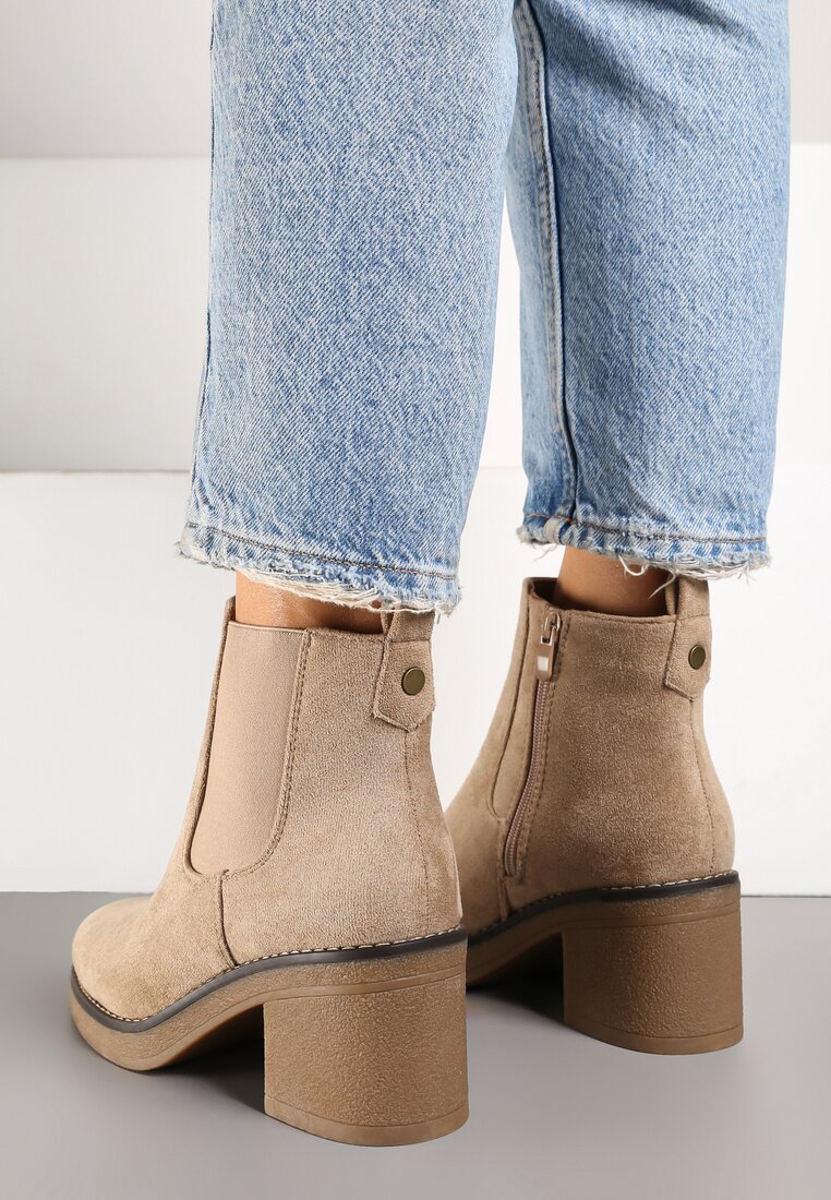 Botine Resilina Bej