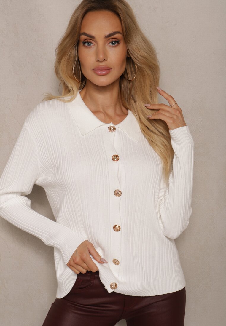 Cardigan Zeanirra Alb