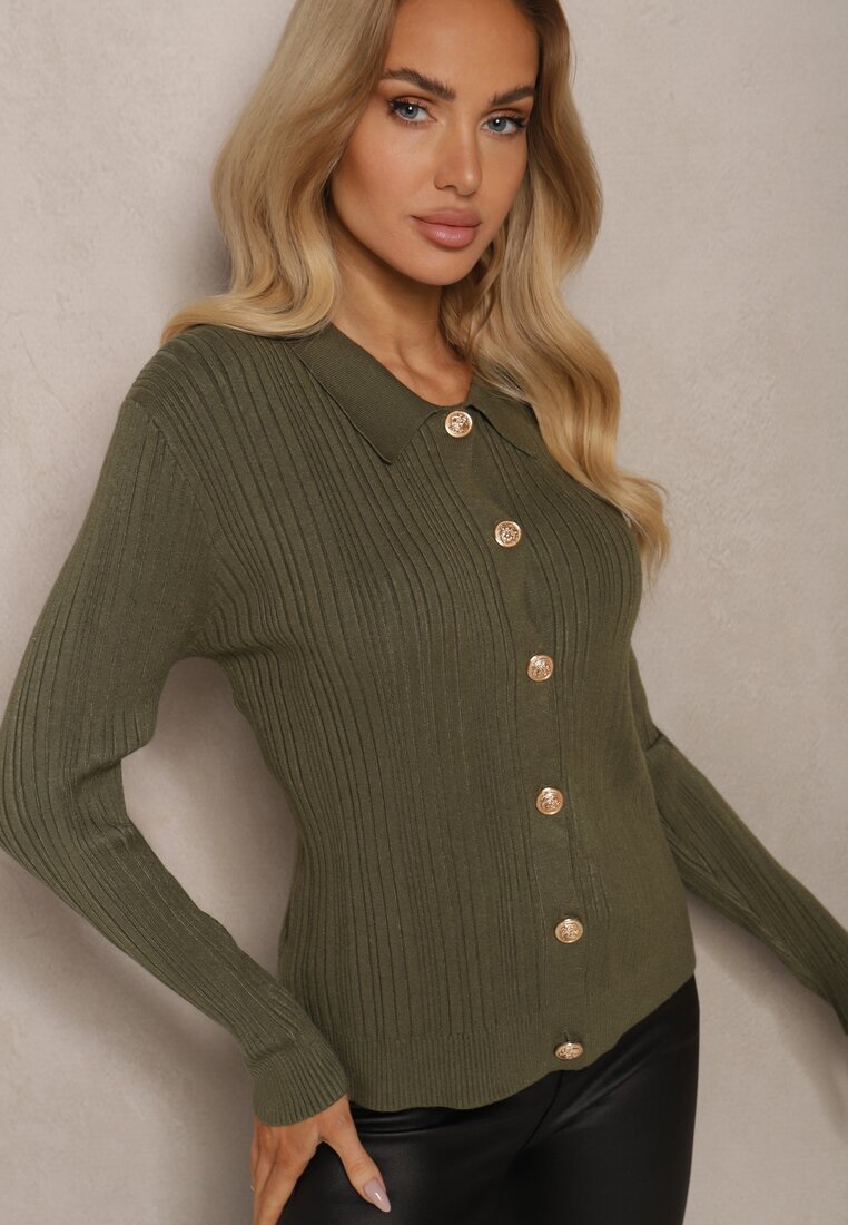 Cardigan Zeanirra Verde închis