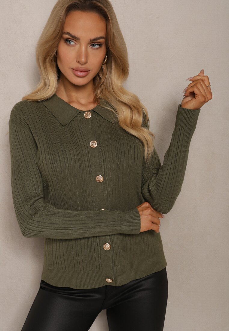 Cardigan Zeanirra Verde închis