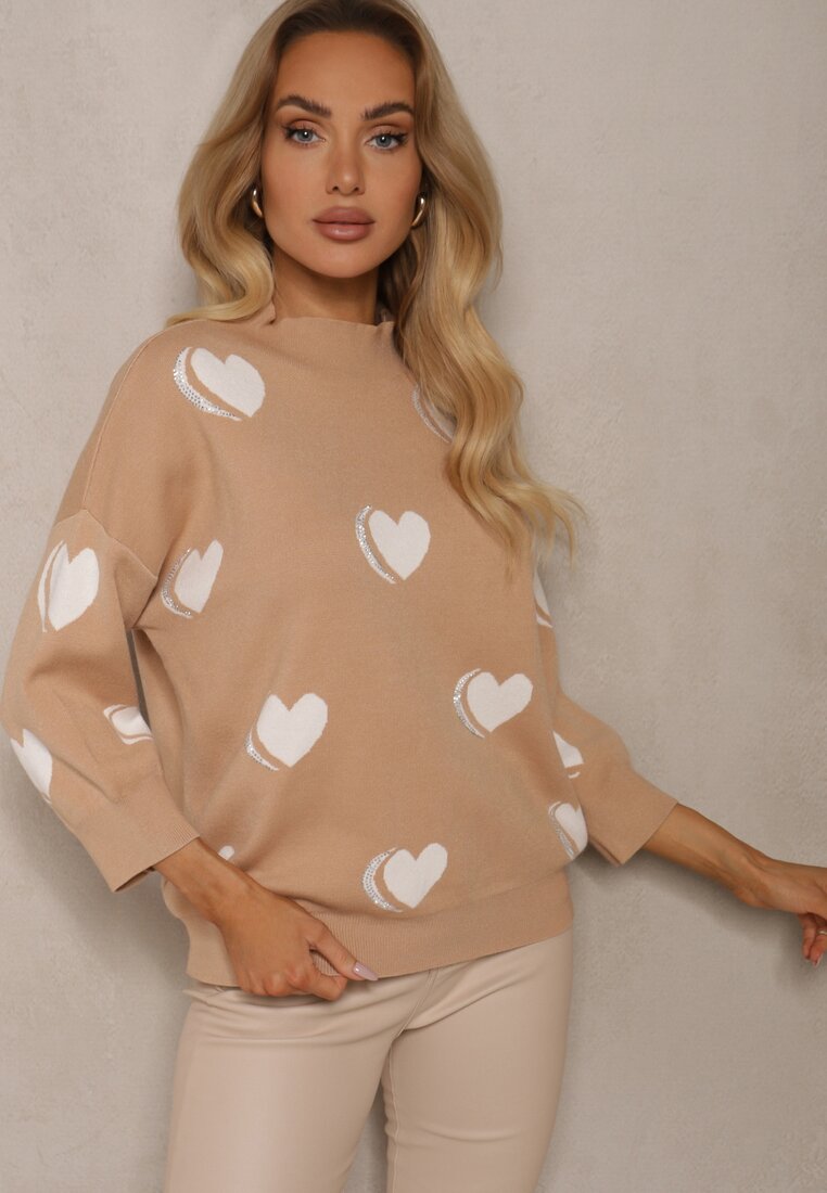 Pulover Zeanisia Bej închis