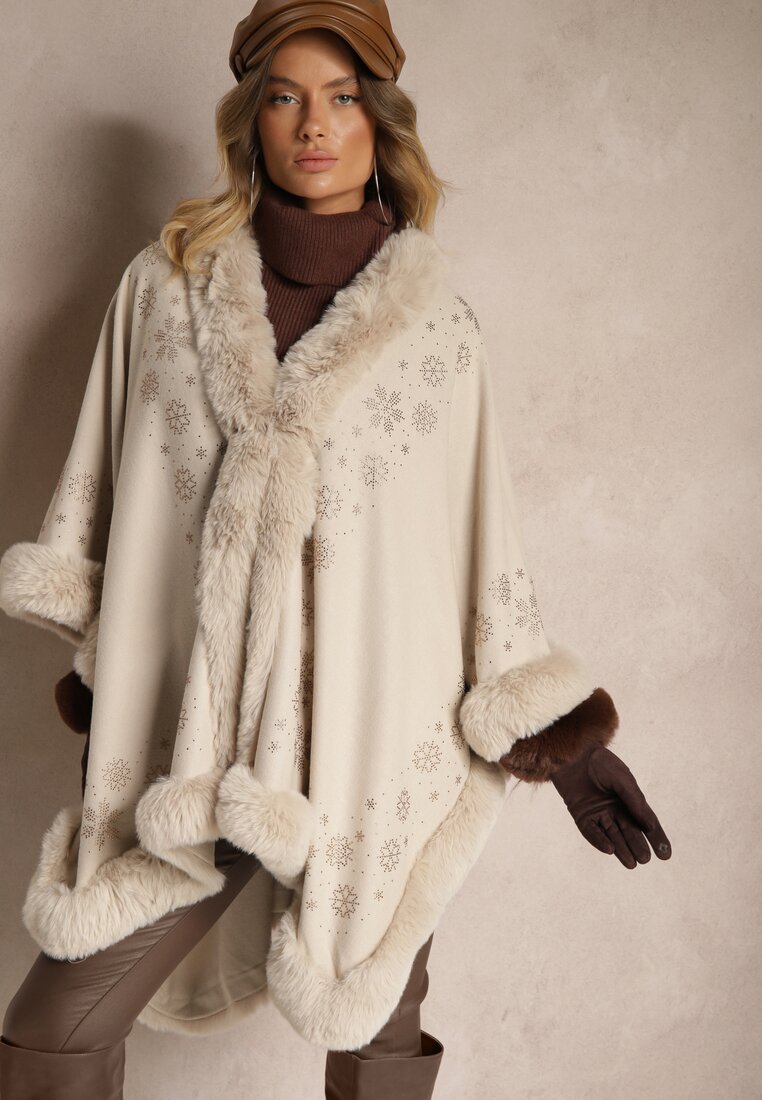 Poncho Issanel Bej deschis