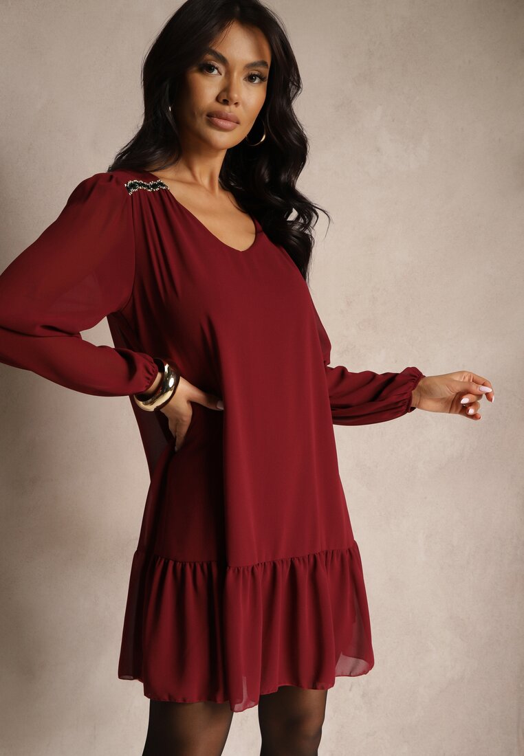 Rochie Ilita Bordo