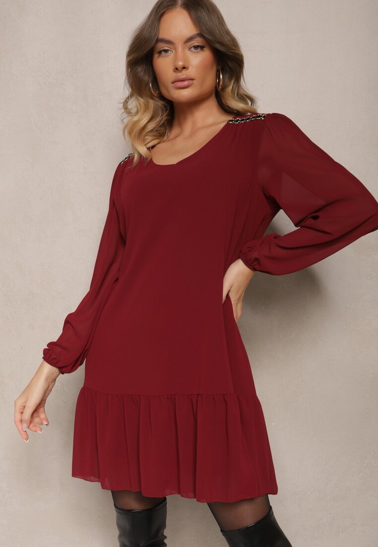 Rochie Ilita Bordo