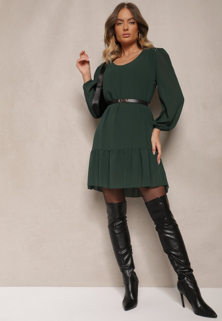 Rochie Ilita Verde închis