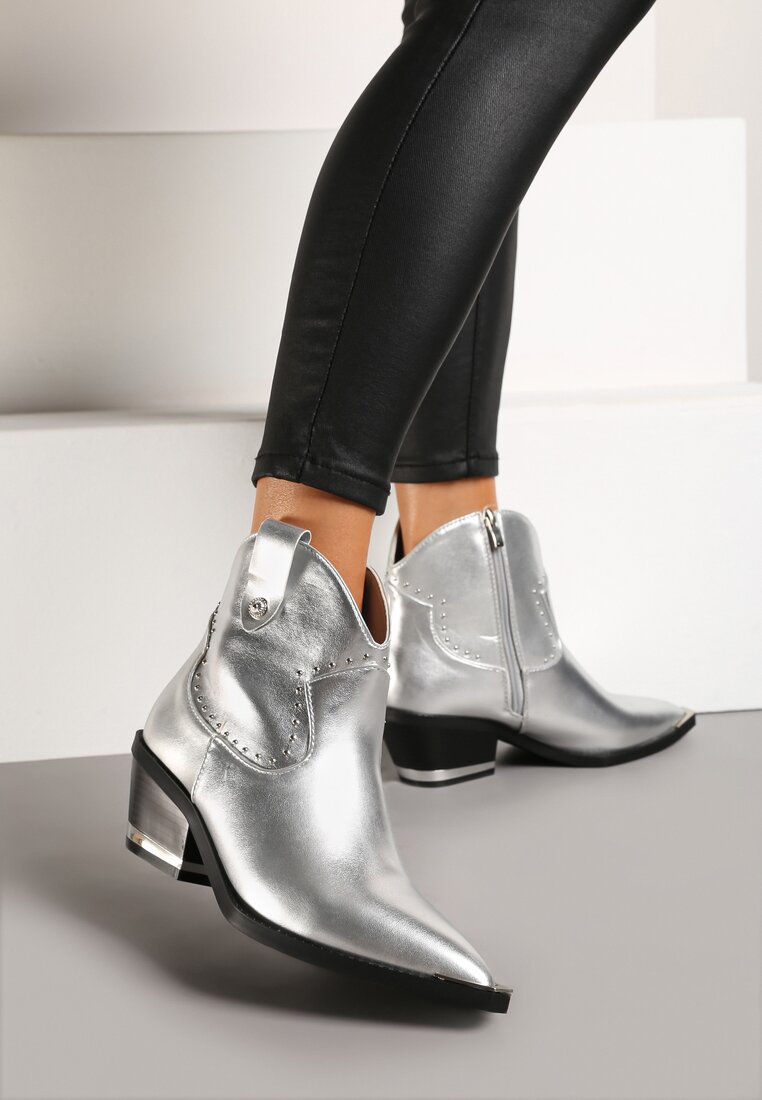Botine Niavela Argintii