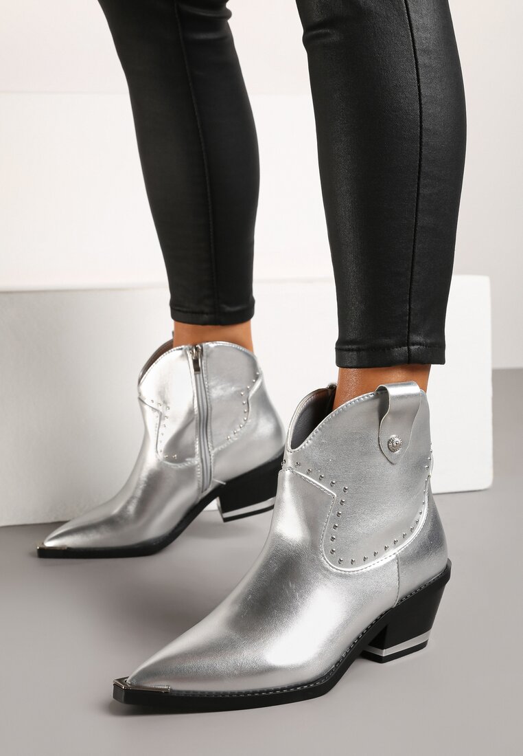 Botine Niavela Argintii