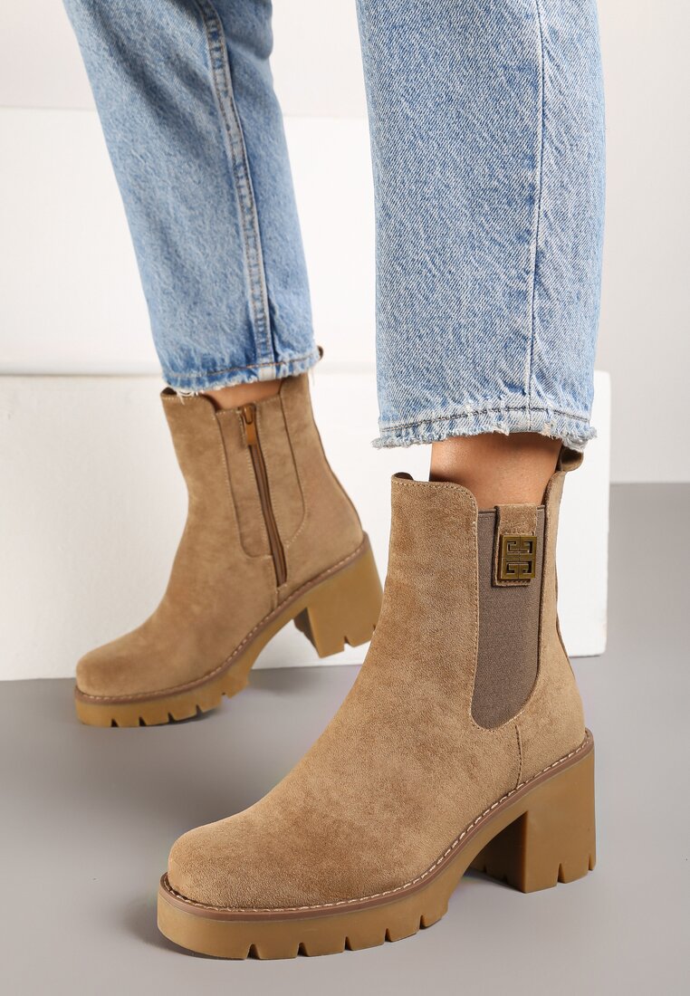 Botine Resilaine Bej