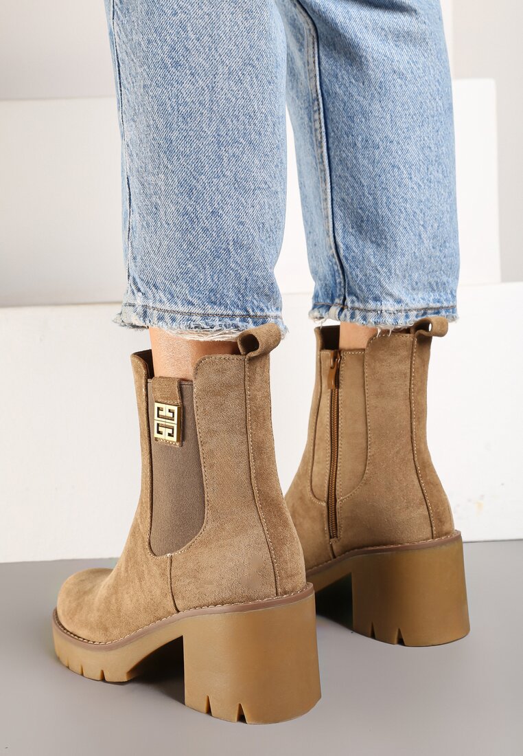 Botine Resilaine Bej