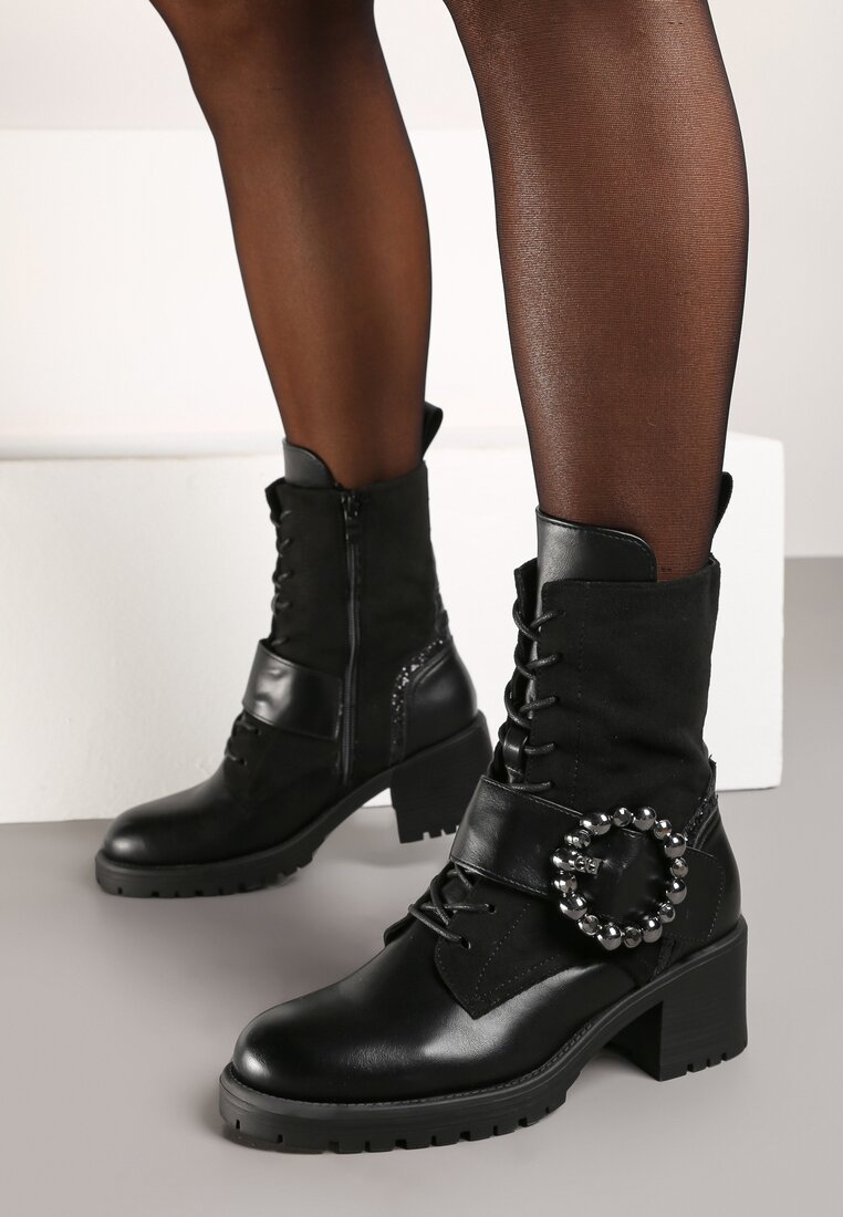 Botine Emmitha Negre