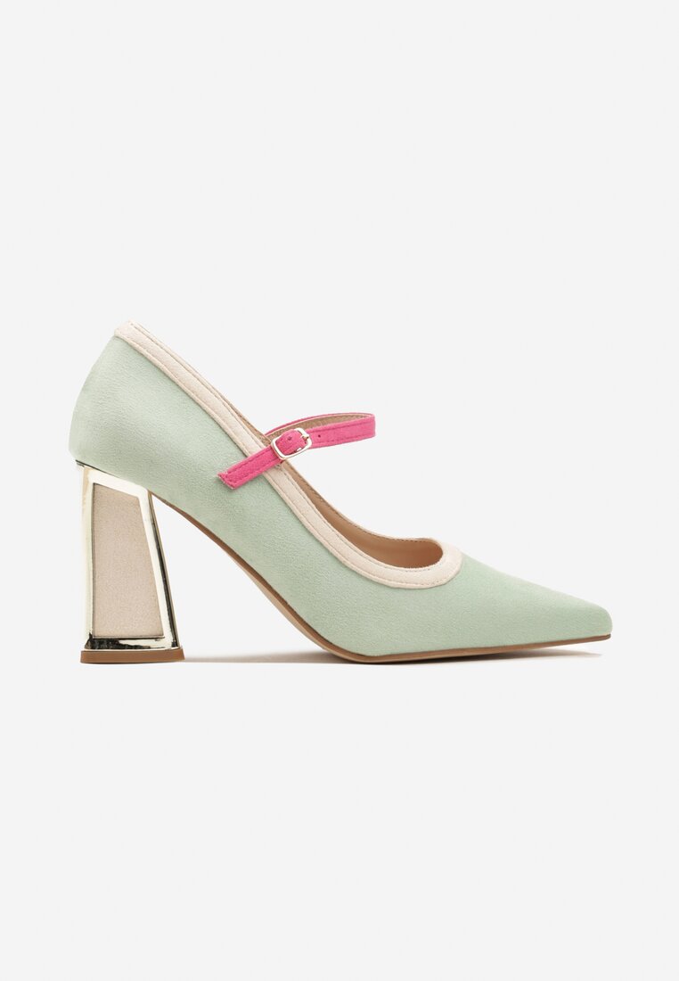 Pantofi cu toc Linnelea Verde deschis