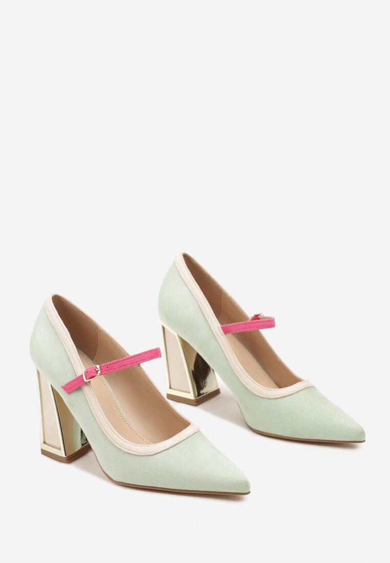 Pantofi cu toc Linnelea Verde deschis