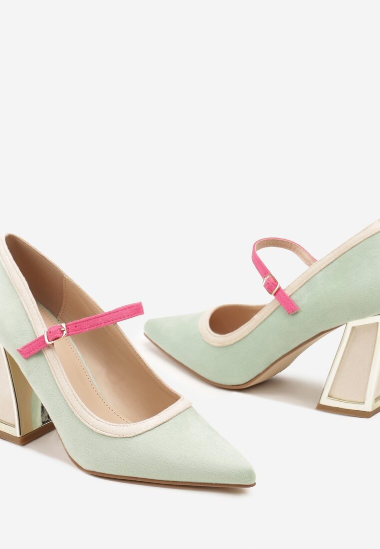 Pantofi cu toc Linnelea Verde deschis