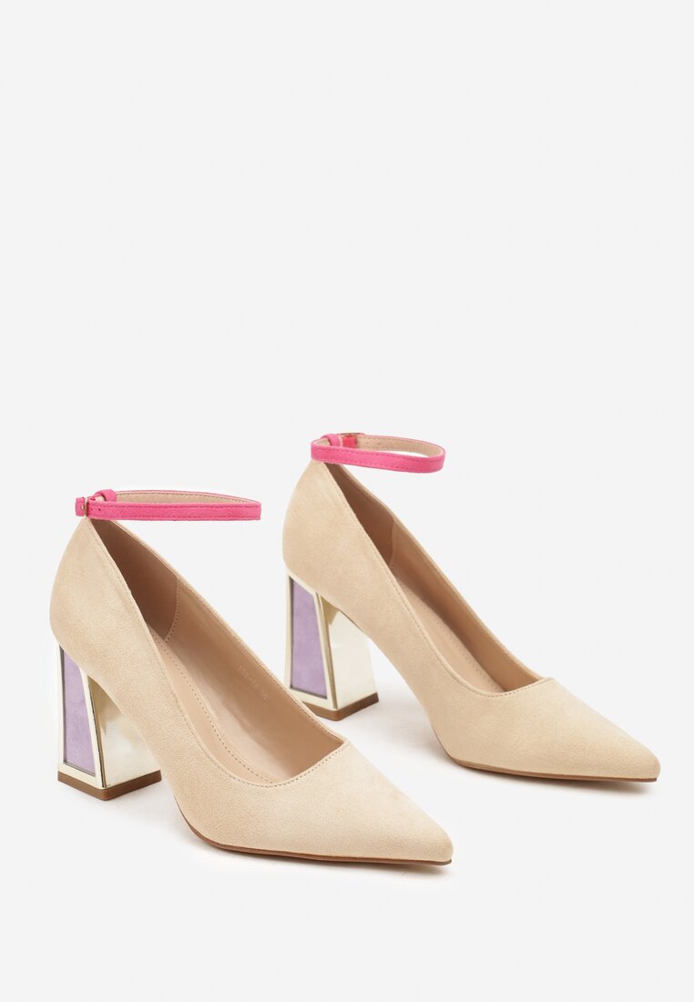 Pantofi cu toc Lannethe Bej