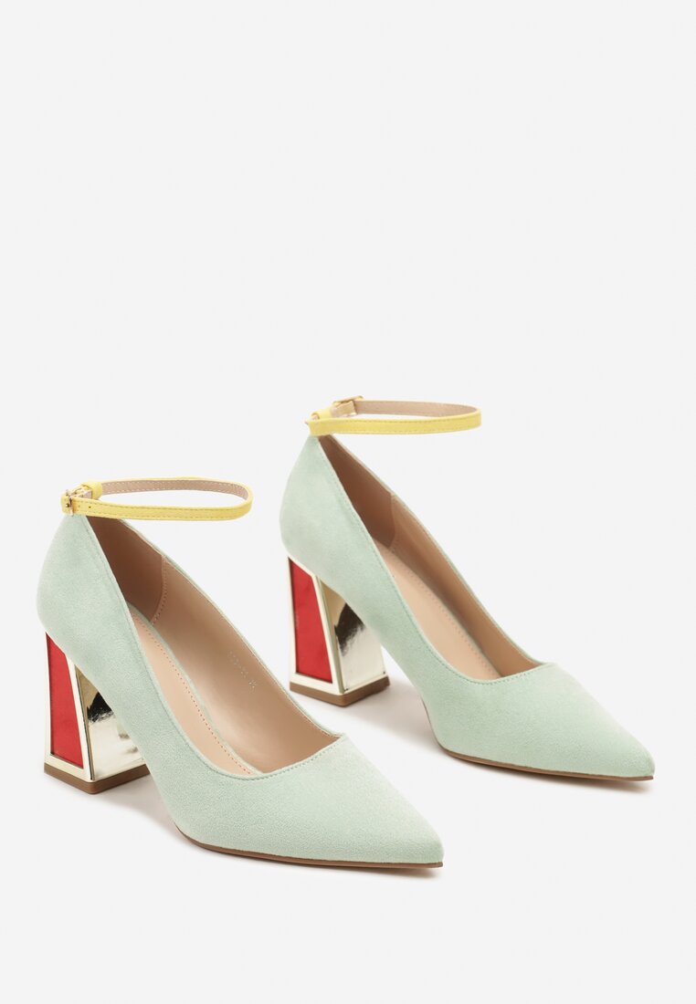 Pantofi cu toc Lannethe Verde deschis