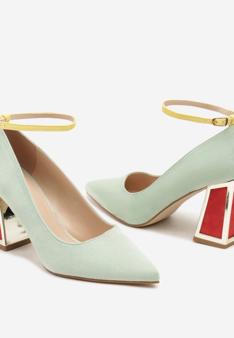 Pantofi cu toc Lannethe Verde deschis