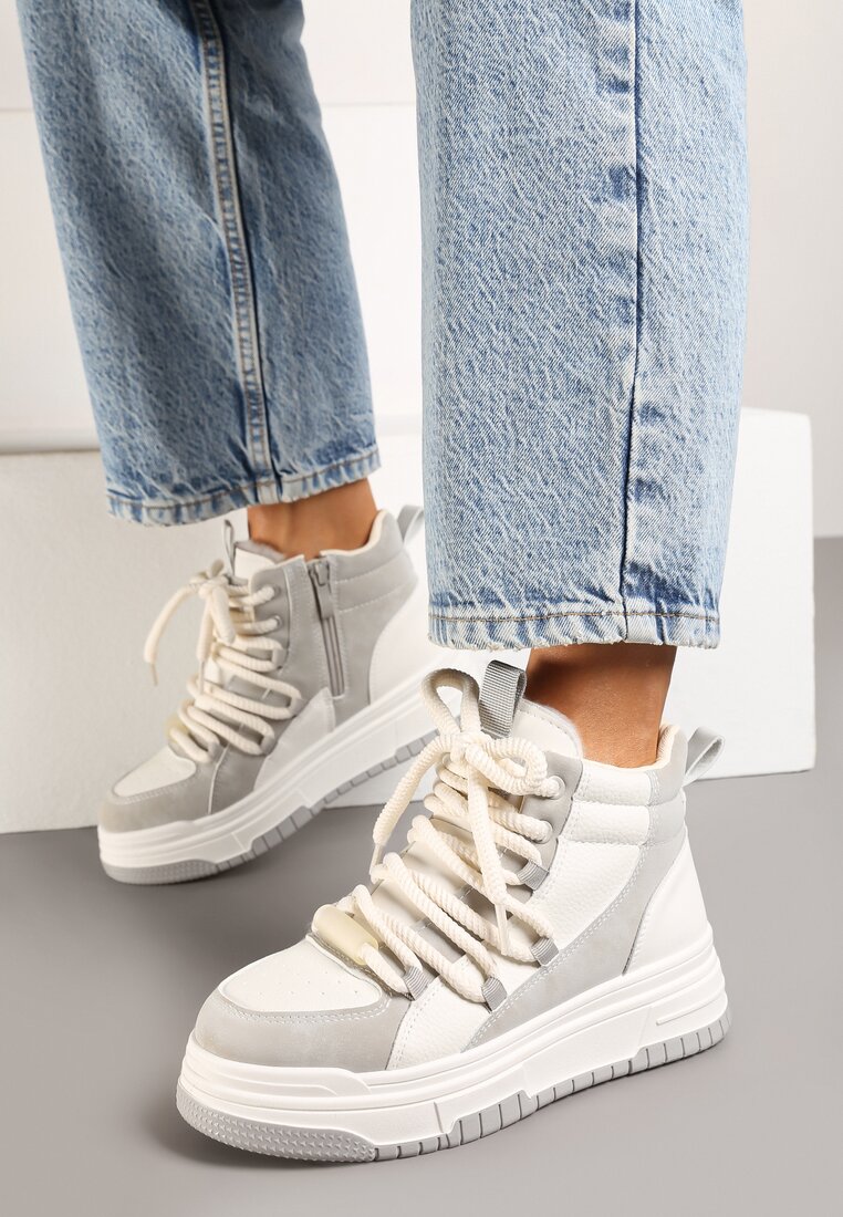 Sneakers Tamrion Gri cu alb