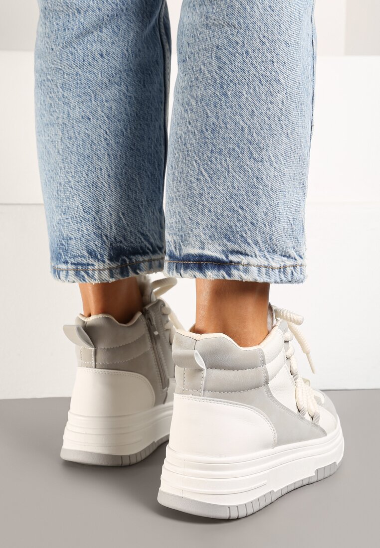 Sneakers Tamrion Gri cu alb