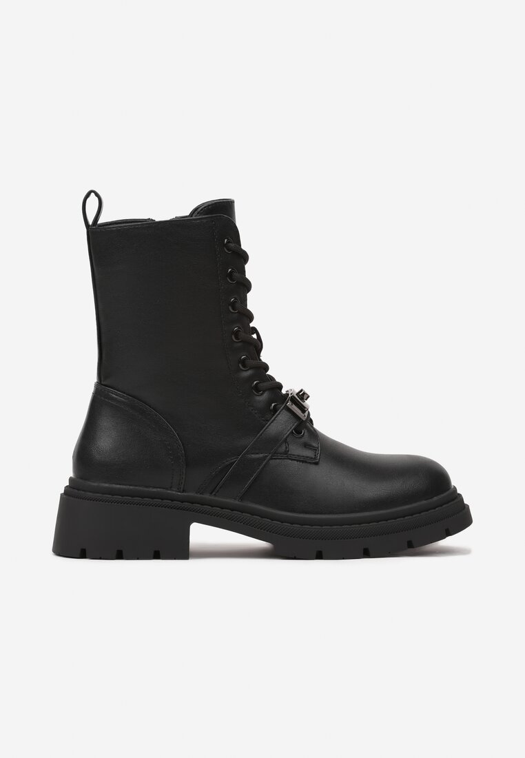 Botine Meccaria Negru cu argintiu