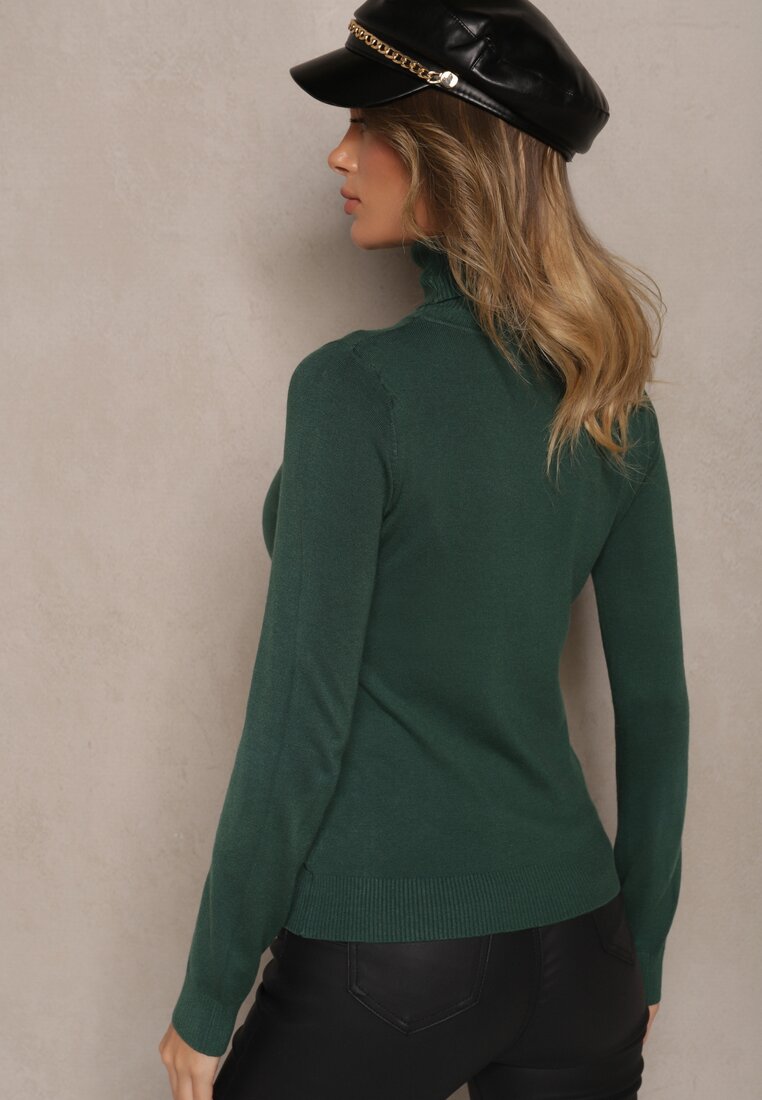 Pulover pe gât Lannetora Verde