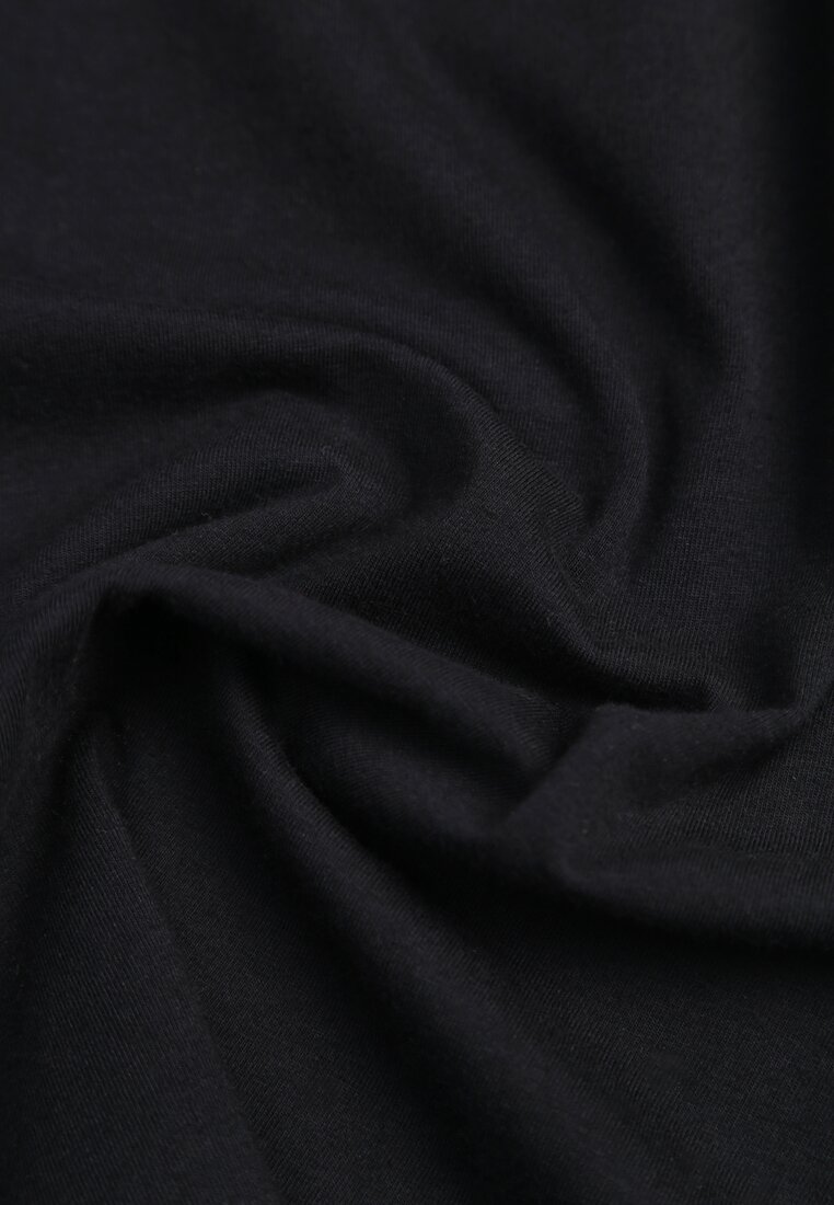 Czarny Casualowy Bawełniany T-shirt Ilanira