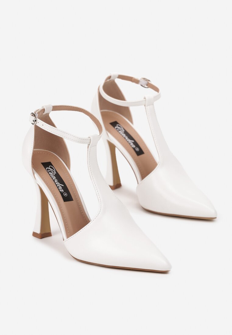 Pantofi stiletto Nelisia Albi