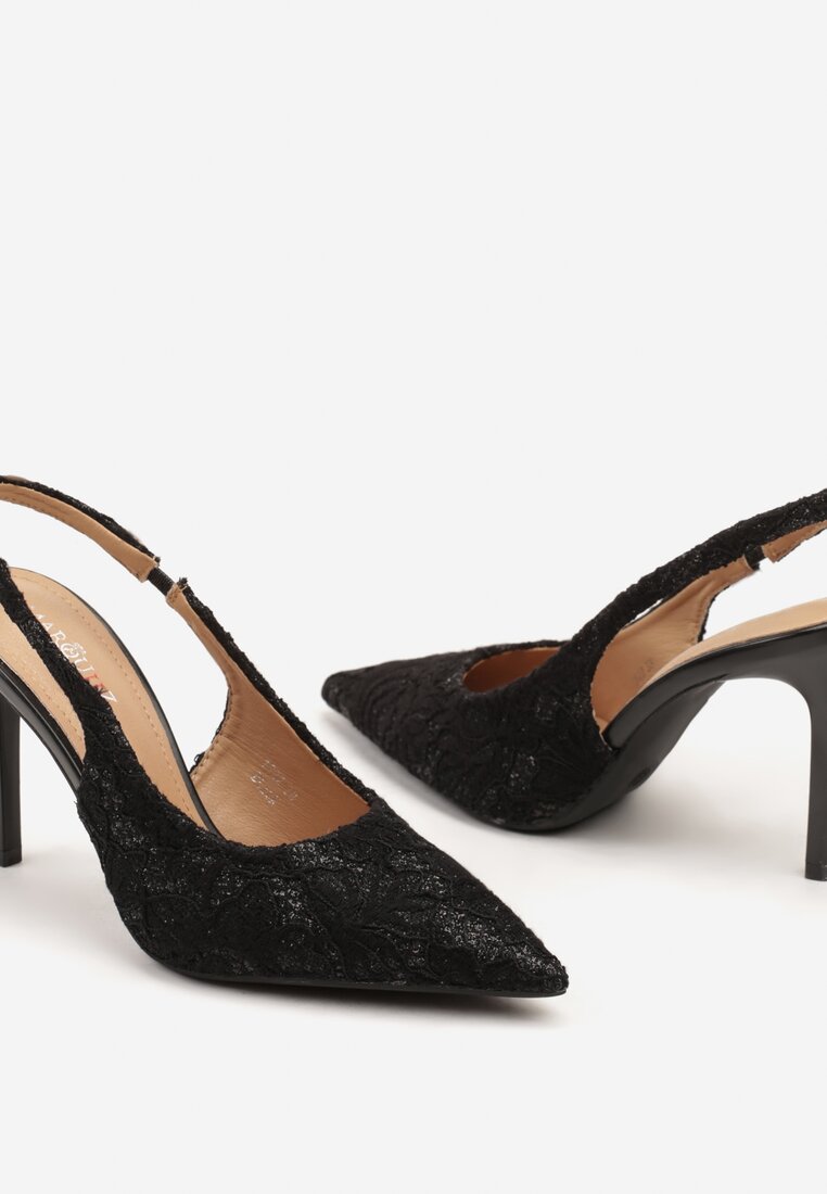 Pantofi stiletto Sanariel Negri