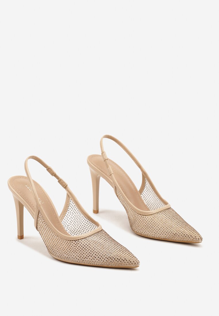 Pantofi stiletto Sanaraia Bej