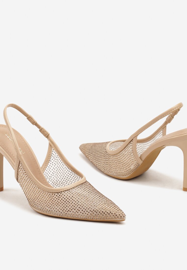 Pantofi stiletto Sanaraia Bej