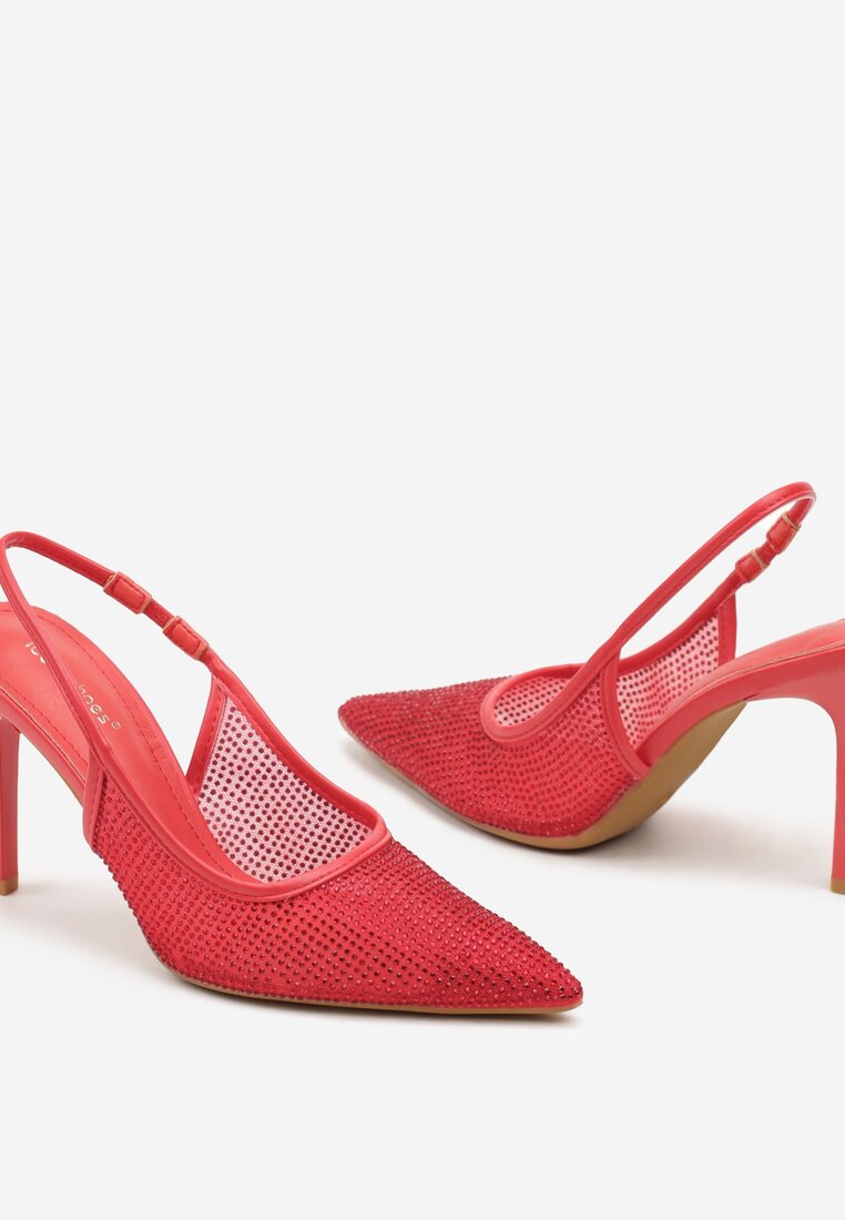 Pantofi stiletto Sanaraia Roșii