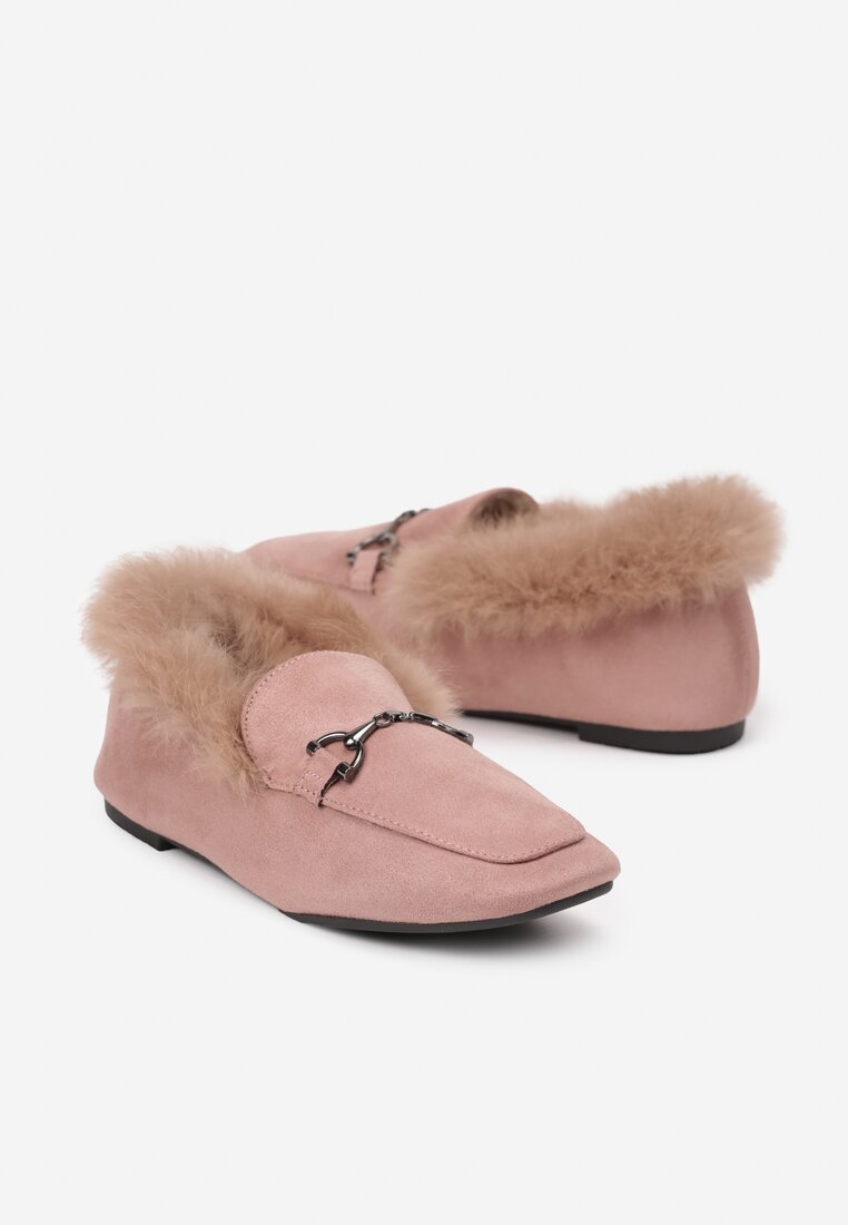 Mocasini Sanindra Roz deschis