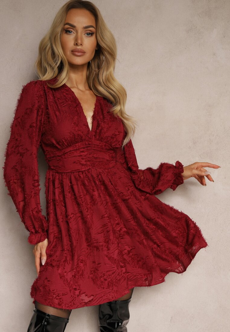 Rochie Semialora Bordo