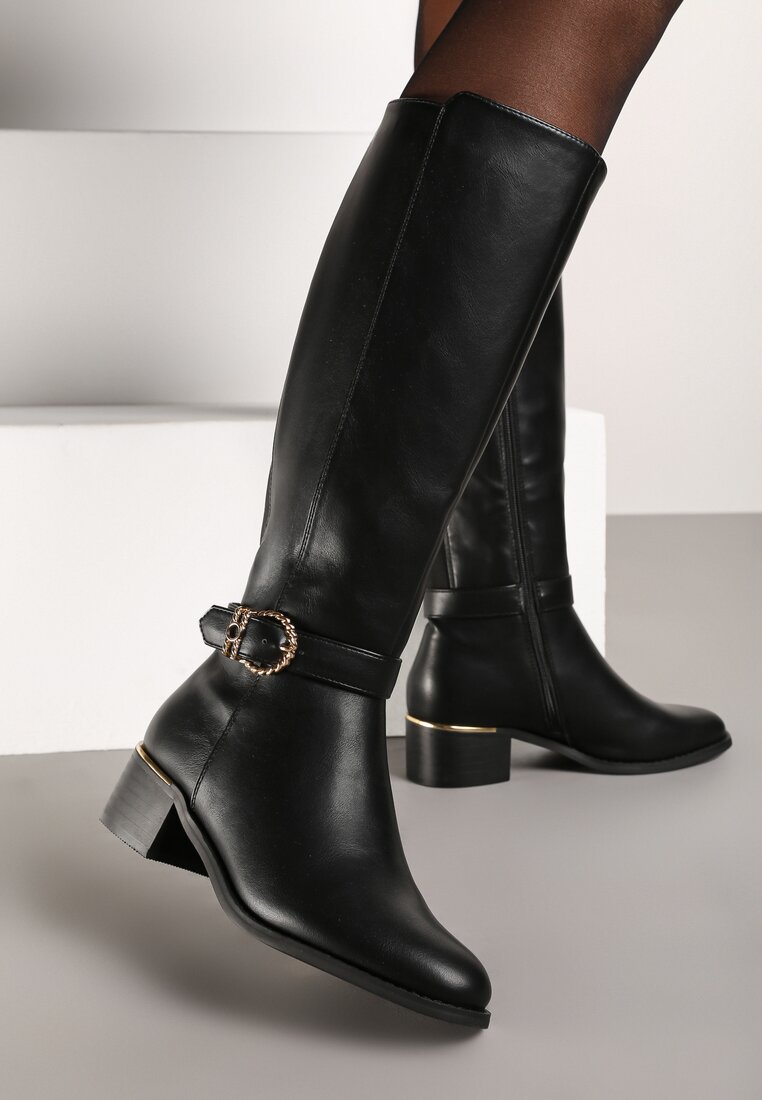 Cizme Semirose Negre