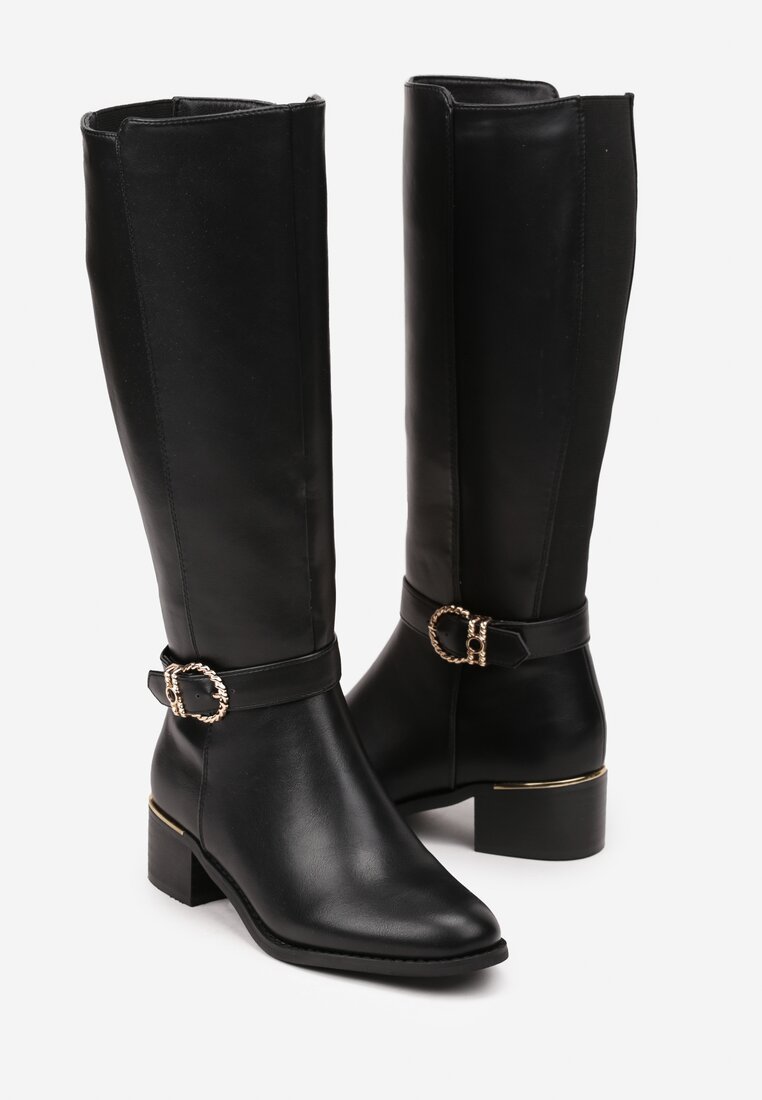 Cizme Semirose Negre