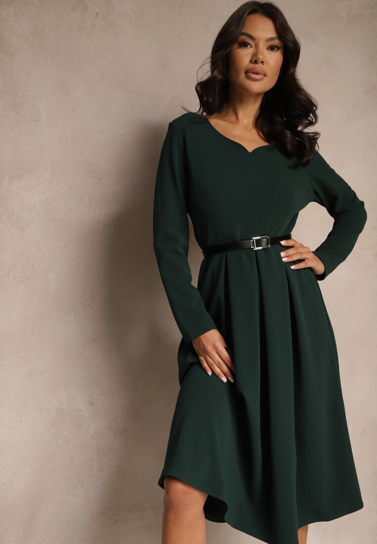 Rochie Temivara Verde închis