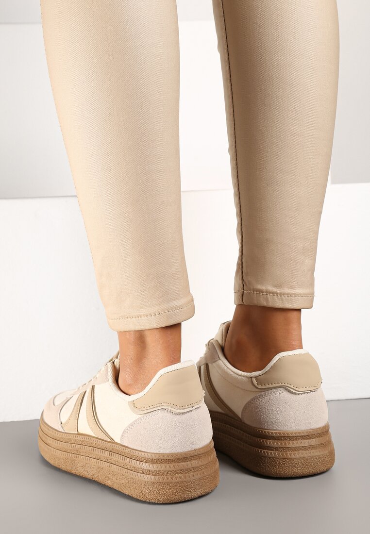 Sneakers Bej închis