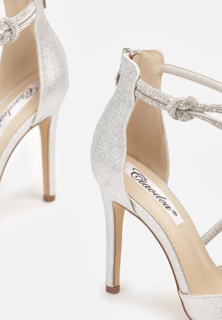 Pantofi stiletto Alennia Argintii