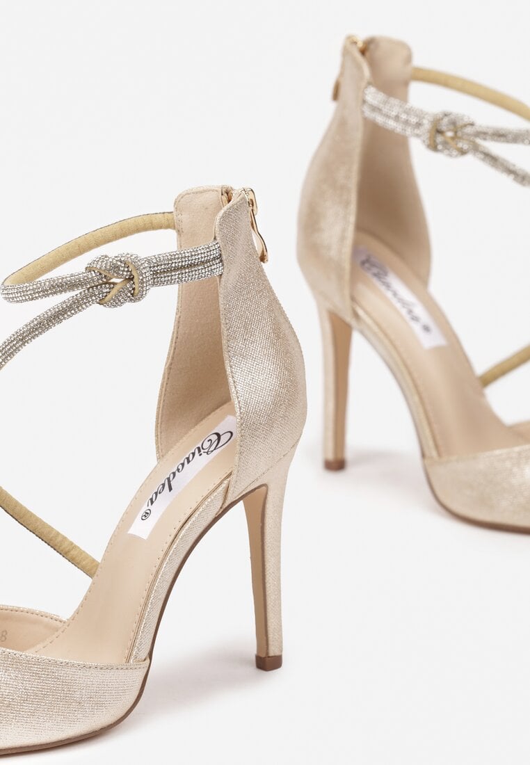 Pantofi stiletto Alennia Aurii