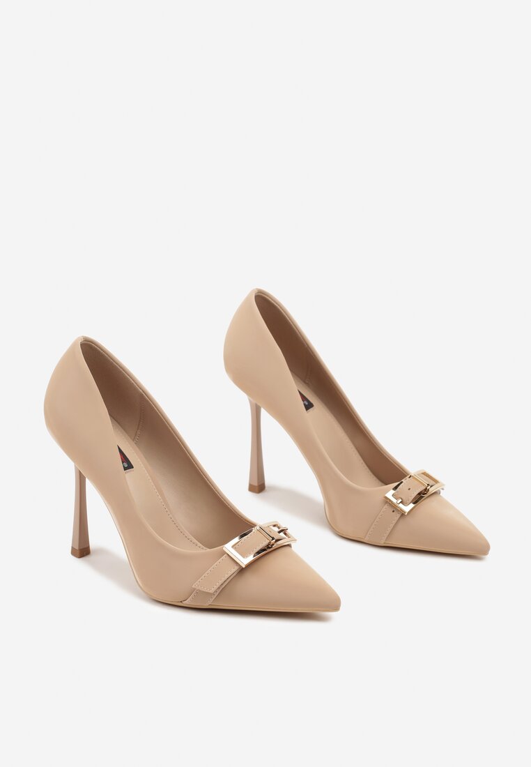 Pantofi stiletto Asilva Bej