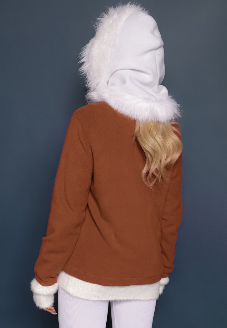 Brązowy Casualowy Polar Dannira